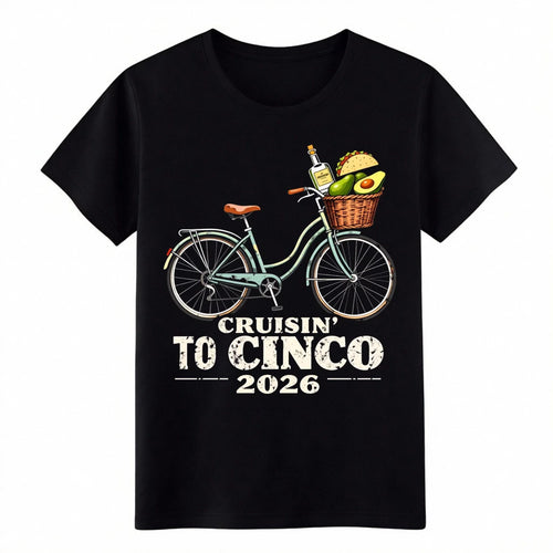 "Cruisin' to Cinco 2026" de Mayo Bicycle Fiesta - Adult & Kids T-Shirts, Sweatshirts & Hoodies apparel design preview 1
