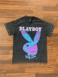 Playboy Men M Graphic Neon Bunny Warhol Pop Art - Adult & Kids T-Shirts, Sweatshirts & Hoodies apparel design preview 1