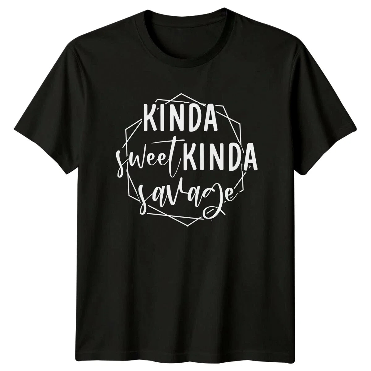 Kinda Sweet Savage Sarcastic Quote Graphic - Adult & Kids T-Shirts, Sweatshirts & Hoodies apparel design preview 1