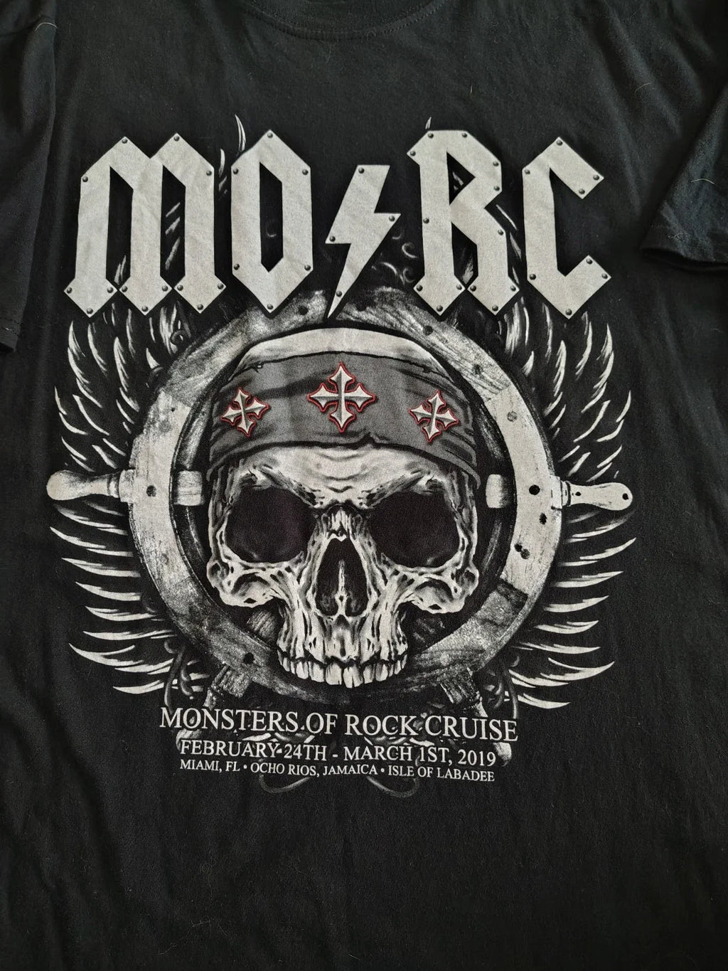 Monsters of Rock Cruise 2019 Black XL Hair Metal - Adult & Kids T-Shirts, Sweatshirts & Hoodies apparel design preview 1