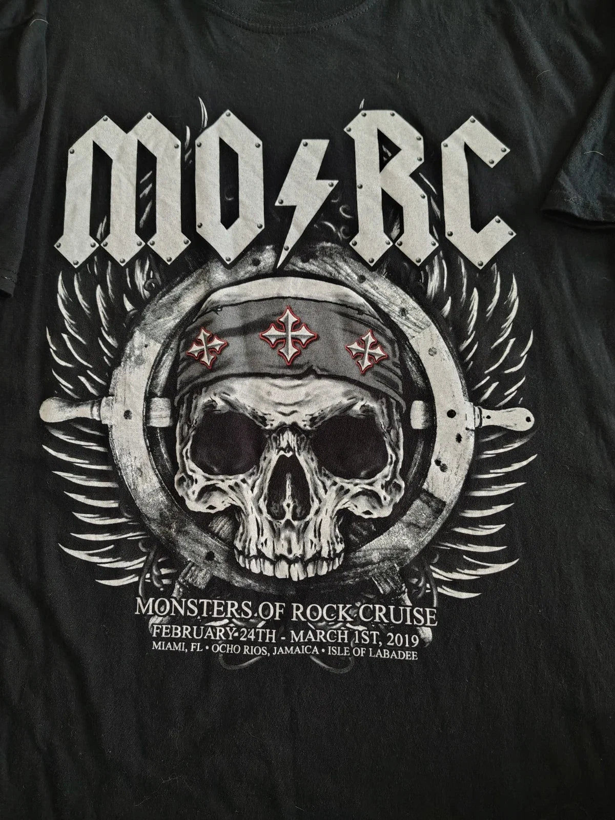 Monsters of Rock Cruise 2019 Black XL Hair Metal - Adult & Kids T-Shirts, Sweatshirts & Hoodies apparel design preview 1