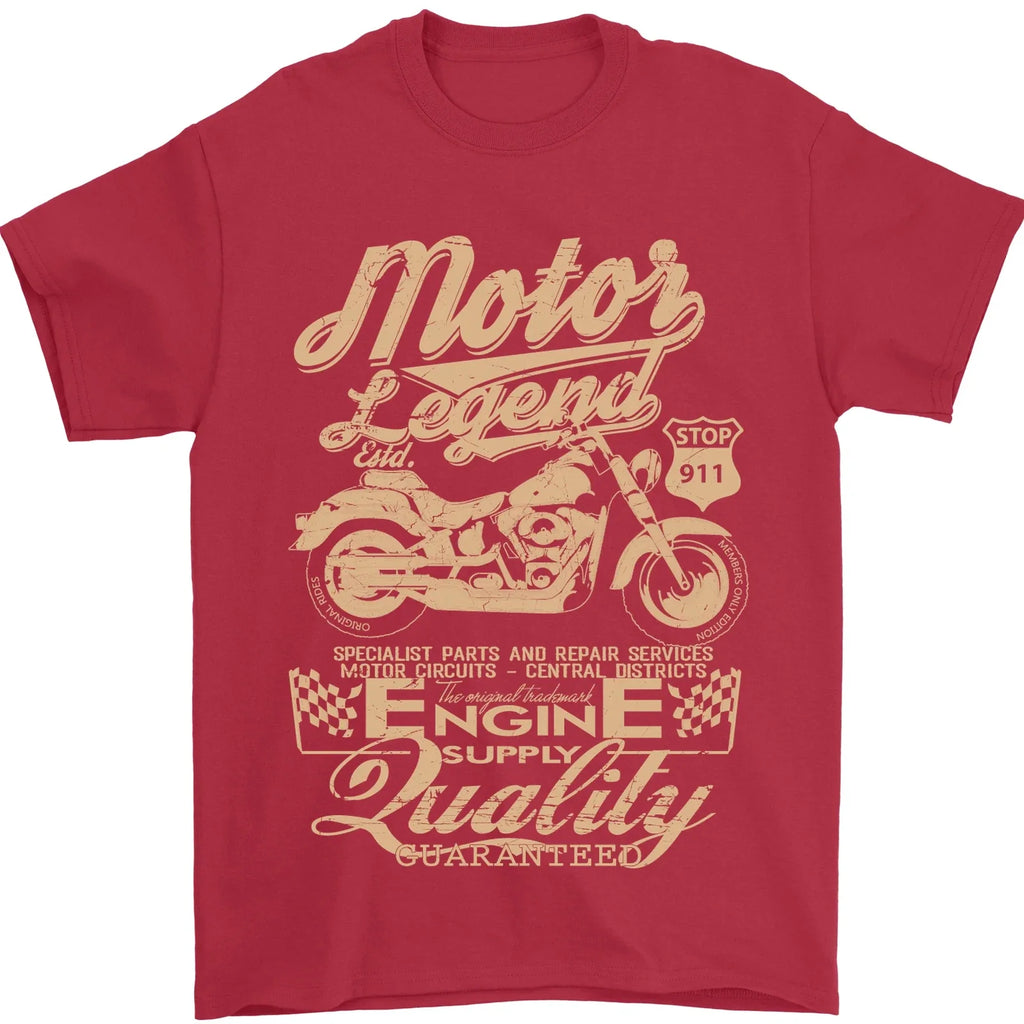 Motor Legend Biker Motorbike Motorcycle Mens 100% - Adult & Kids T-Shirts, Sweatshirts & Hoodies apparel design preview 1