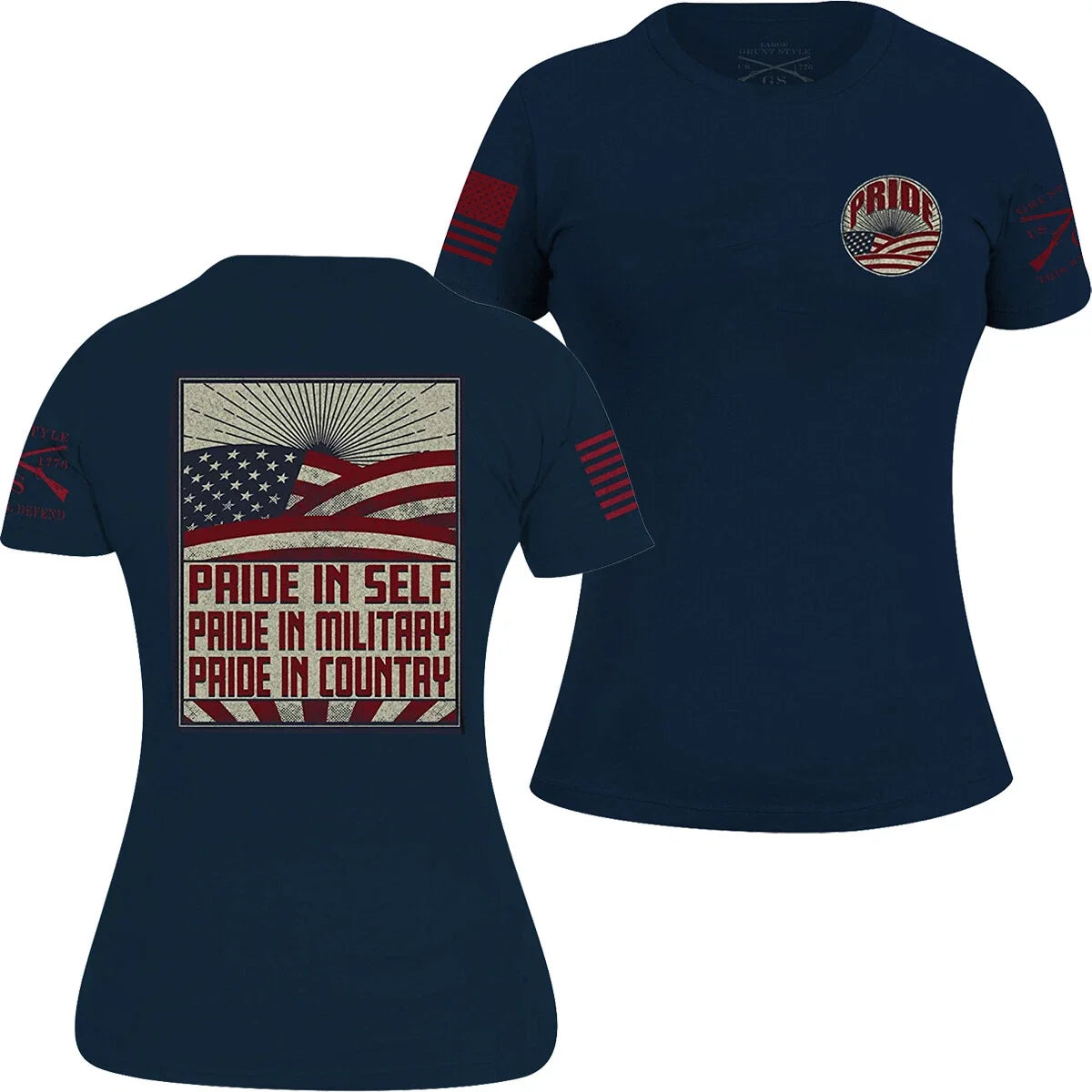 Grunt Style Women's Ethos Navy - Adult & Kids T-Shirts, Sweatshirts & Hoodies apparel design preview 1