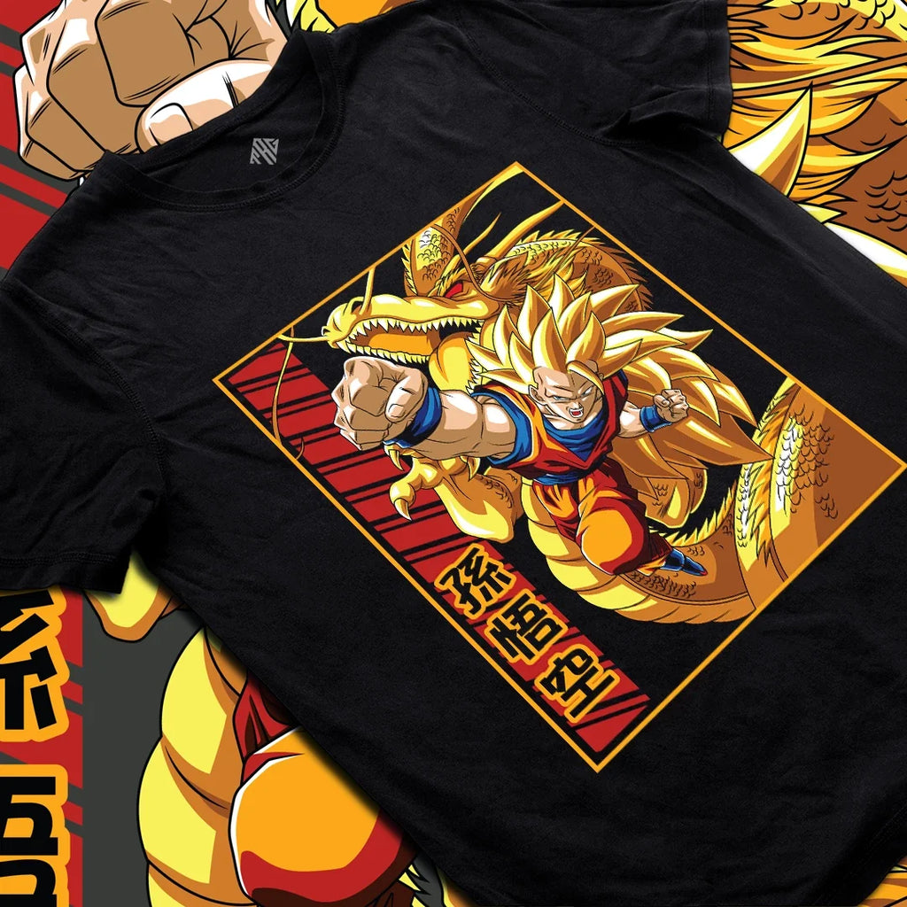 Super Saiyan 3 SSJ3 Transformation Fan Art - Adult & Kids T-Shirts, Sweatshirts & Hoodies apparel design preview 1