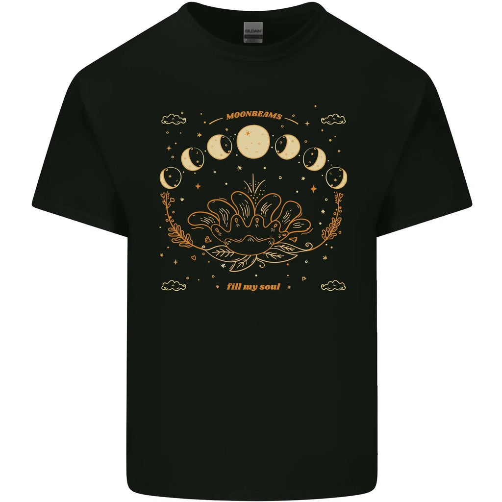 Moonbeams Moon Phases Celestial Pagan Mens Cotton Top - Adult & Kids T-Shirts, Sweatshirts & Hoodies apparel design preview 1