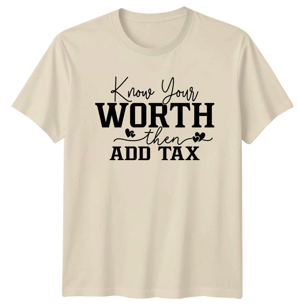 Know Your Worth Then Add Tax Quote Boho Slogan - Adult & Kids T-Shirts, Sweatshirts & Hoodies apparel design preview 1