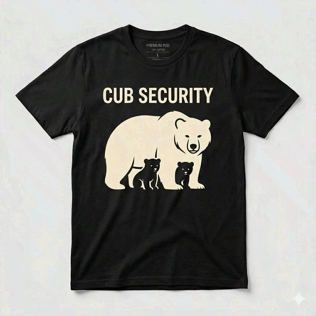 Papa Bear Cub Security Funny Father's Day Gift for - Adult & Kids T-Shirts, Sweatshirts & Hoodies apparel design preview 1