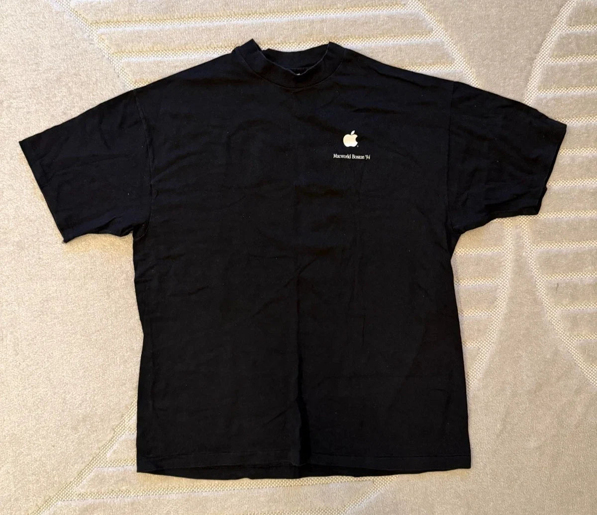 Macworld Boston '94 Black in size US Men's X-Large - Adult & Kids T-Shirts, Sweatshirts & Hoodies apparel design preview 1