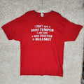 Gildan Funny Novelty Mens 2XL Red Short Temper Phrase - Adult & Kids T-Shirts, Sweatshirts & Hoodies apparel design preview 1