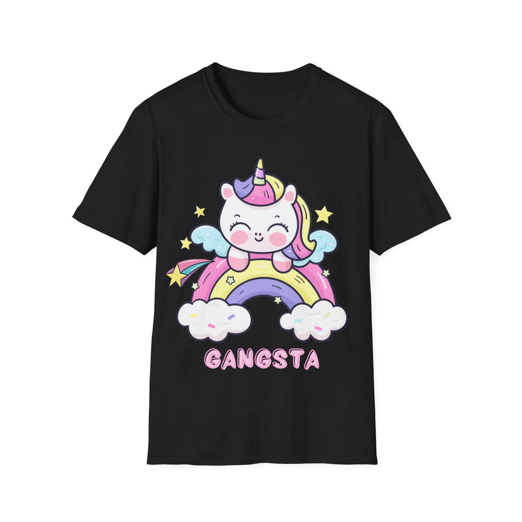 Gangsta Ironic Funny Unicorn Sarcastic Gift, - Adult & Kids T-Shirts, Sweatshirts & Hoodies apparel design preview 1