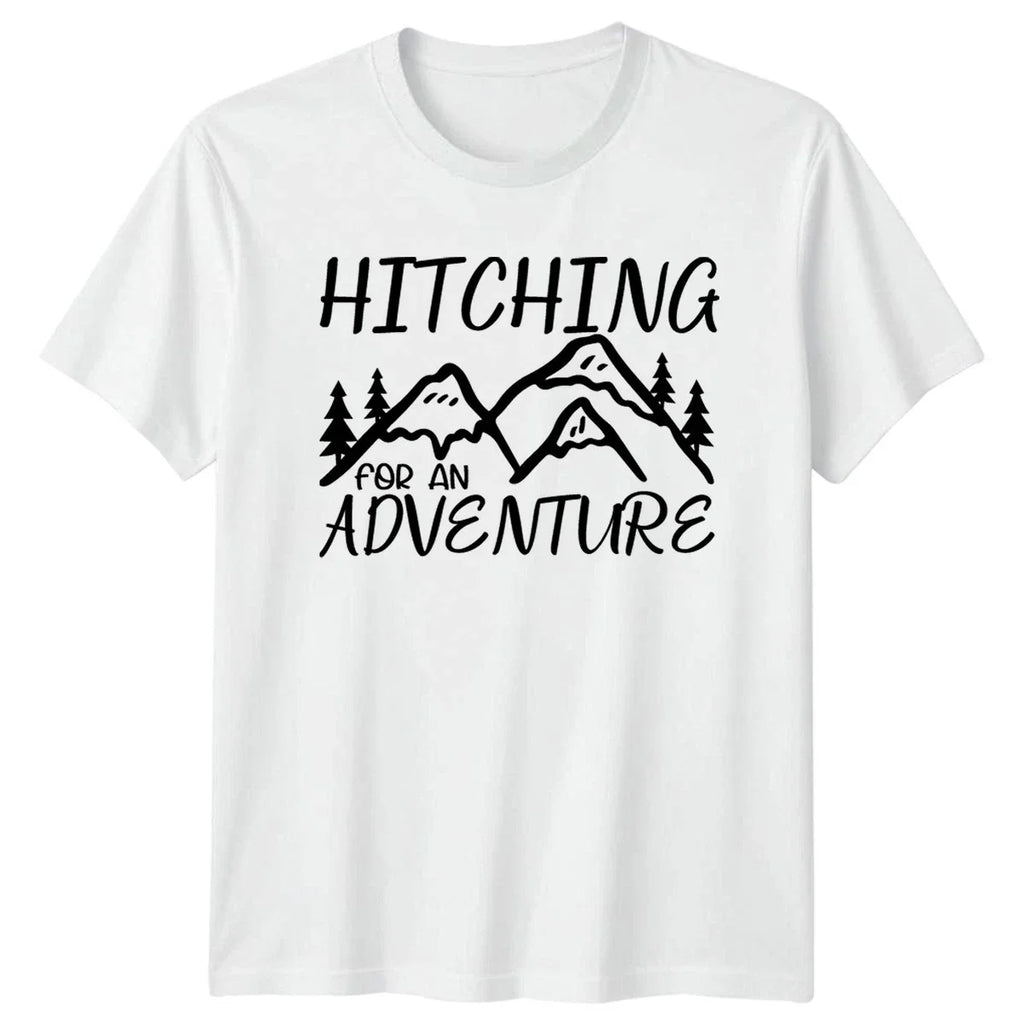 Hitching For An Adventure Camping Outdoors - Adult & Kids T-Shirts, Sweatshirts & Hoodies apparel design preview 1