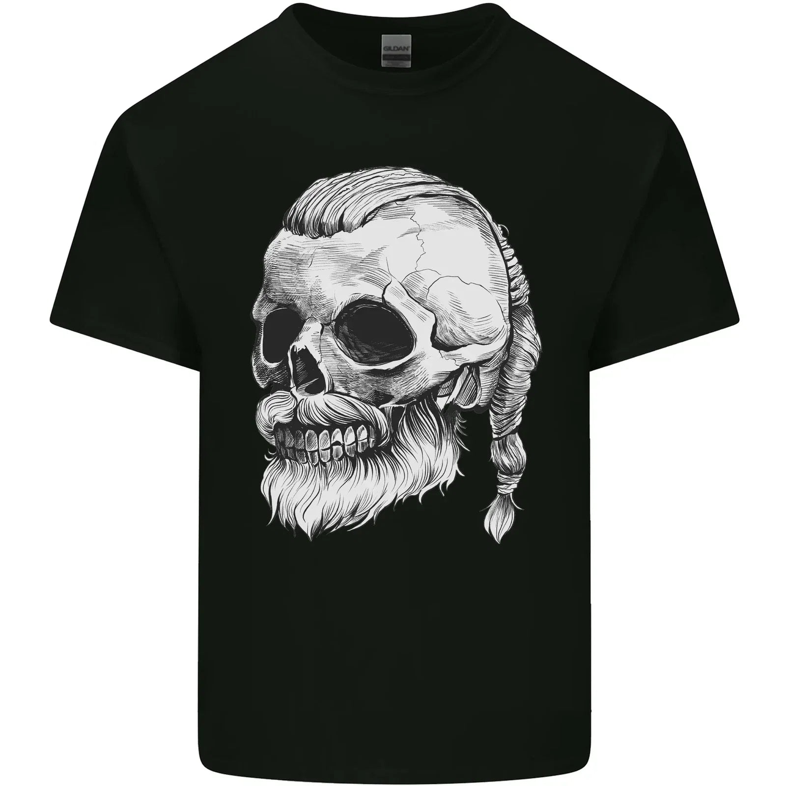 A Viking Skull Mens Cotton Top - Adult & Kids T-Shirts, Sweatshirts & Hoodies apparel design preview 1