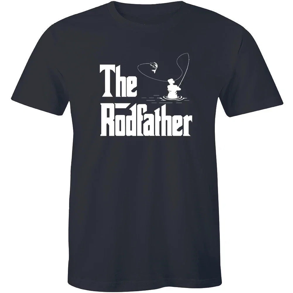 The Rodfather Pun Parody Fishing Fisherman Humor - Adult & Kids T-Shirts, Sweatshirts & Hoodies apparel design preview 1