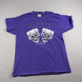 Vintage Fatheads Mens Large Purple Skull Motorcycle - Adult & Kids T-Shirts, Sweatshirts & Hoodies apparel design preview 1