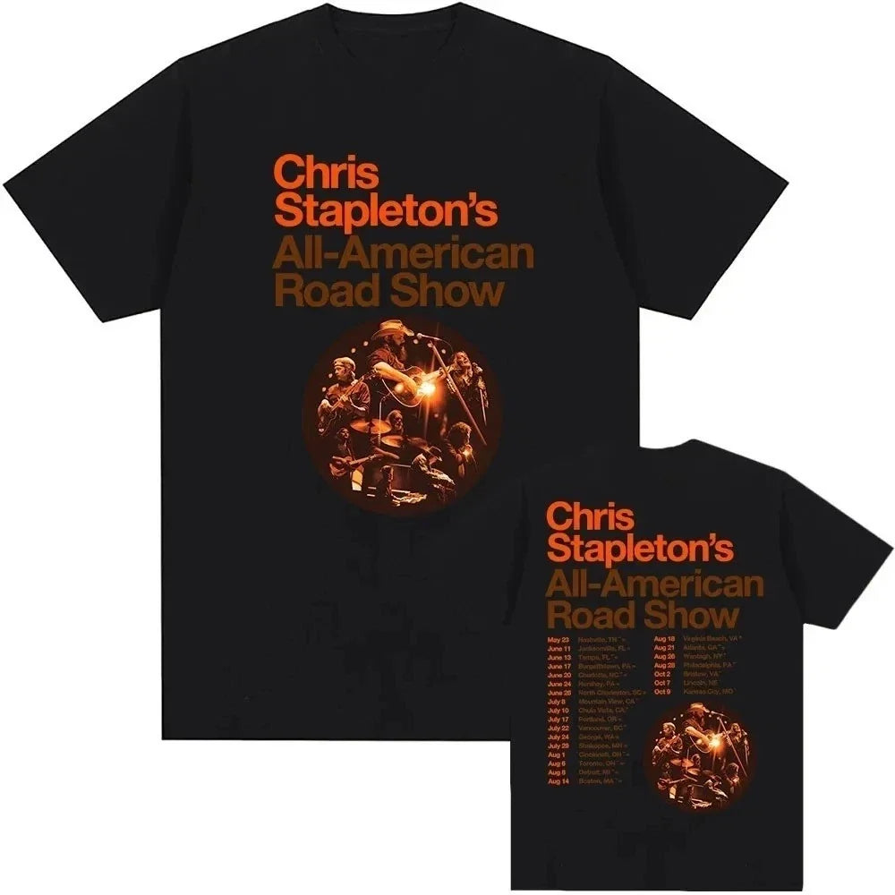 Chris Stapleton 2026 All American Road Show Tour - Adult & Kids T-Shirts, Sweatshirts & Hoodies apparel design preview 1