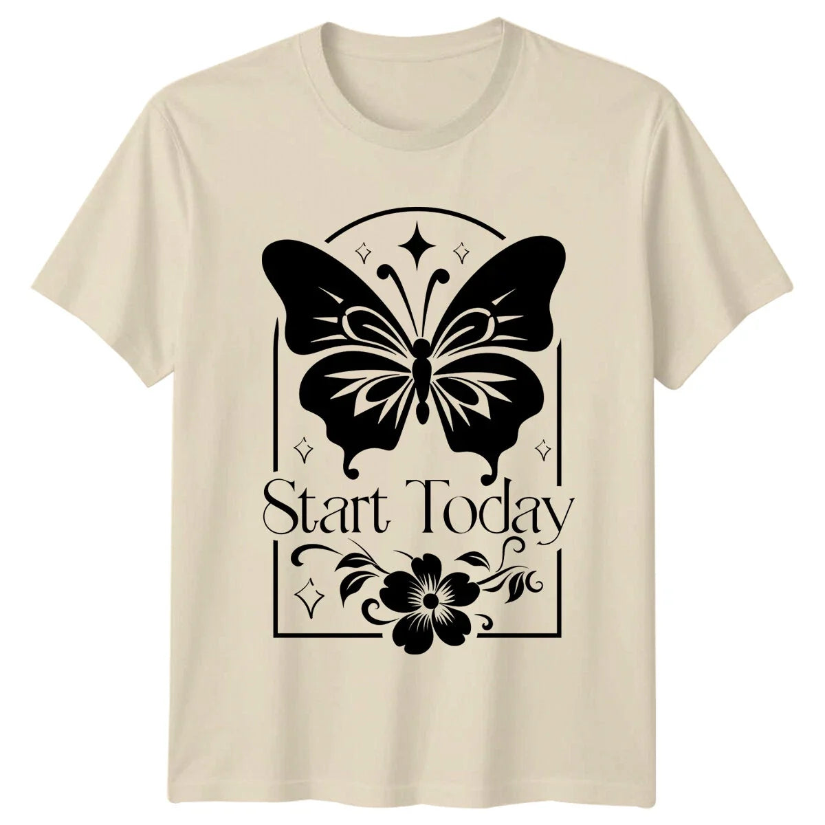 Start Today Butterfly Nature Graphic Boho Style - Adult & Kids T-Shirts, Sweatshirts & Hoodies apparel design preview 1