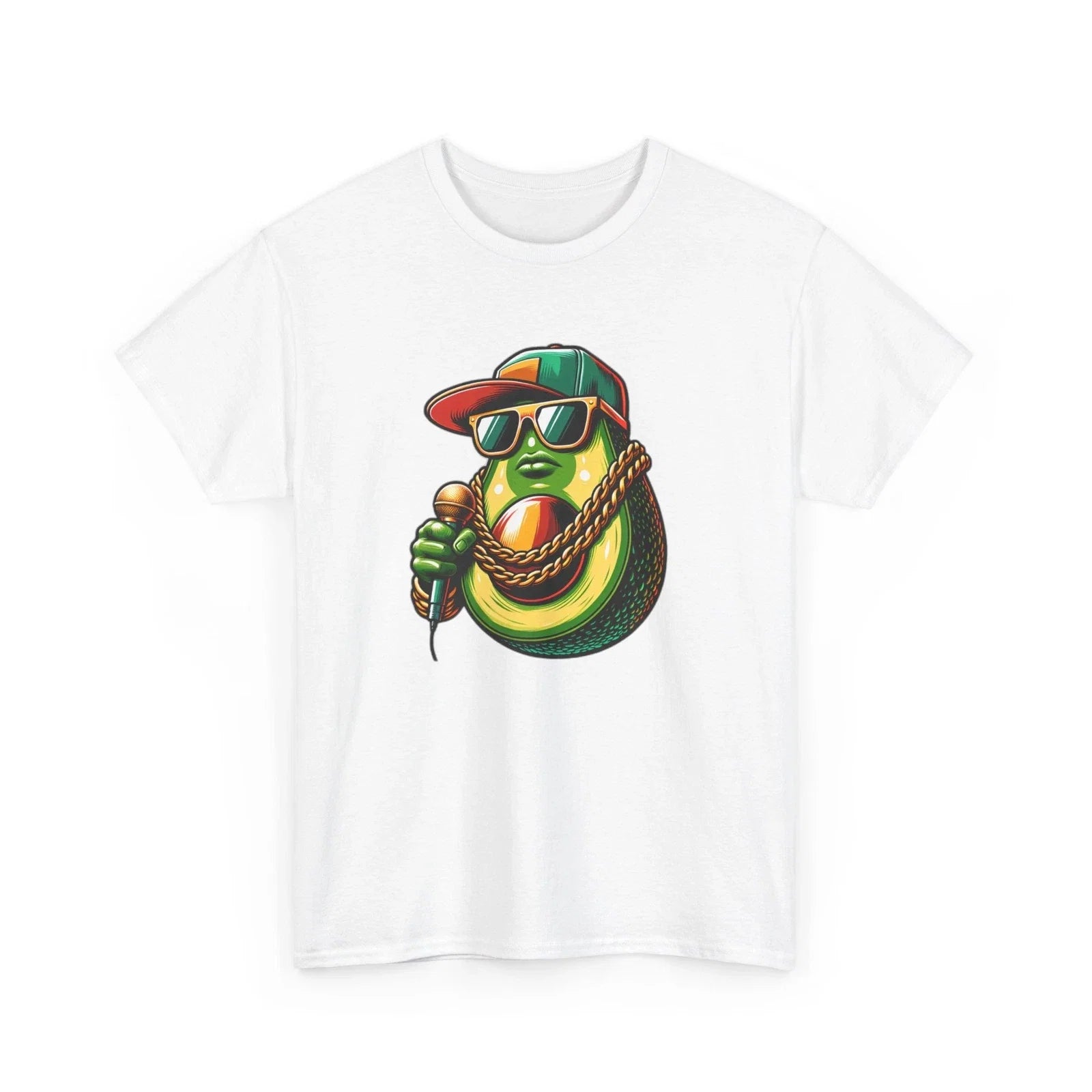 Avocado Rapper Pop Art Hip Hop Funny Food Gift Music - Adult & Kids T-Shirts, Sweatshirts & Hoodies apparel design preview 1