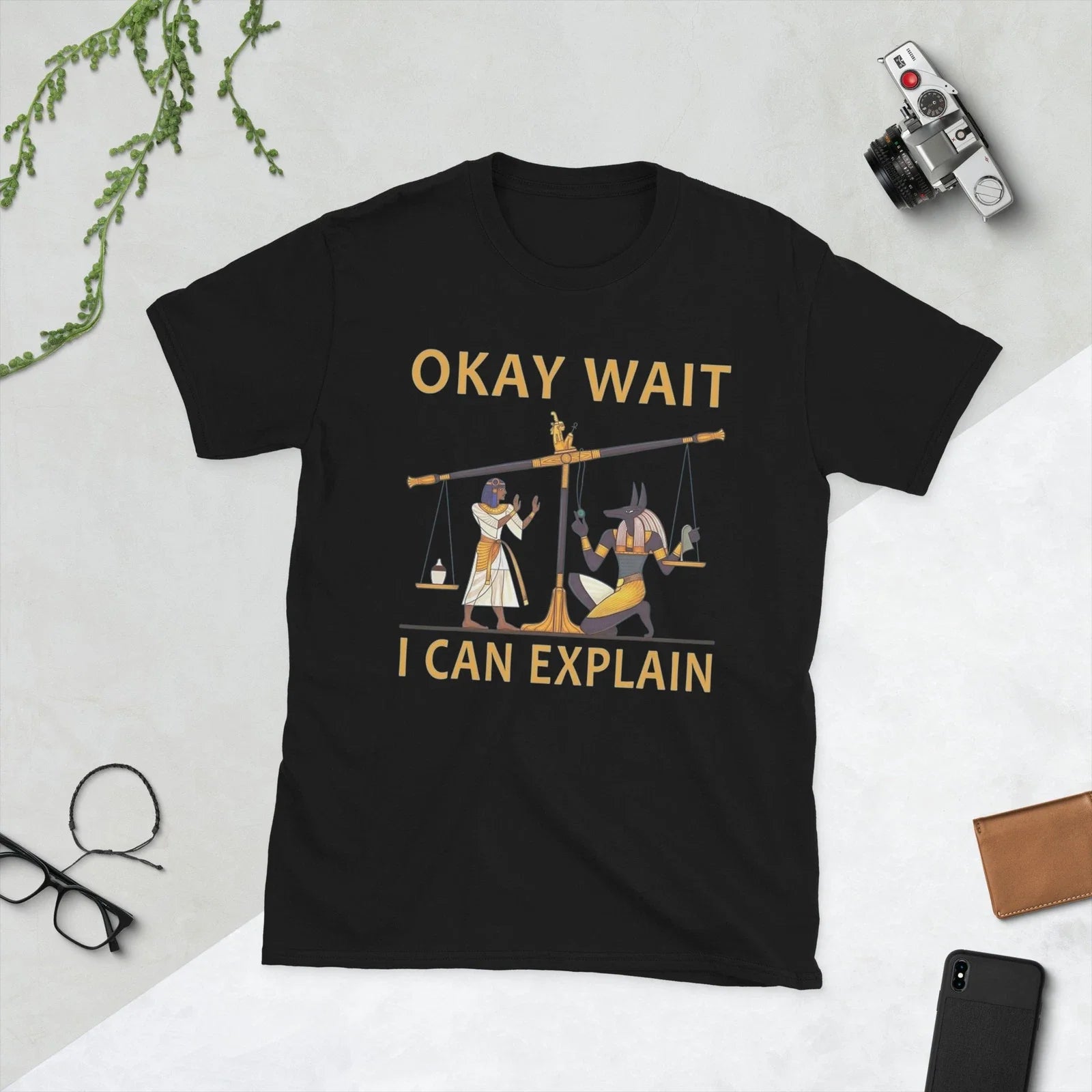 Okay Wait I Can Explain Ancient Egypt Humor Meme - Adult & Kids T-Shirts, Sweatshirts & Hoodies apparel design preview 1