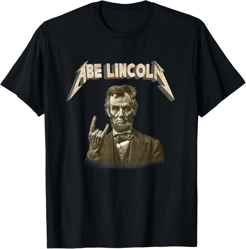 Funny 80s 90s Heavy Metal Music Band Abe Abraham - Adult & Kids T-Shirts, Sweatshirts & Hoodies apparel design preview 1