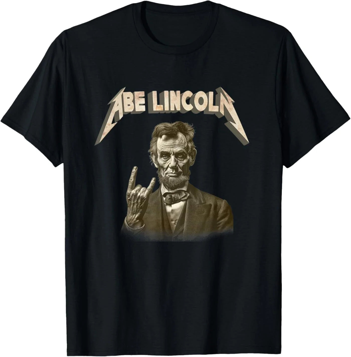 Funny 80s 90s Heavy Metal Music Band Abe Abraham - Adult & Kids T-Shirts, Sweatshirts & Hoodies apparel design preview 1
