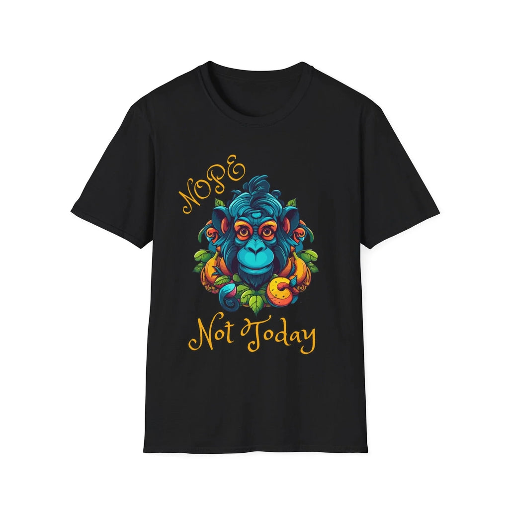 Nope Not Today funny Monkey Girlfriend Gift, - Adult & Kids T-Shirts, Sweatshirts & Hoodies apparel design preview 1