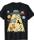 Cat Lover UFO Alien Gift Gato Present Graphic Funny - Adult & Kids T-Shirts, Sweatshirts & Hoodies apparel design preview 1