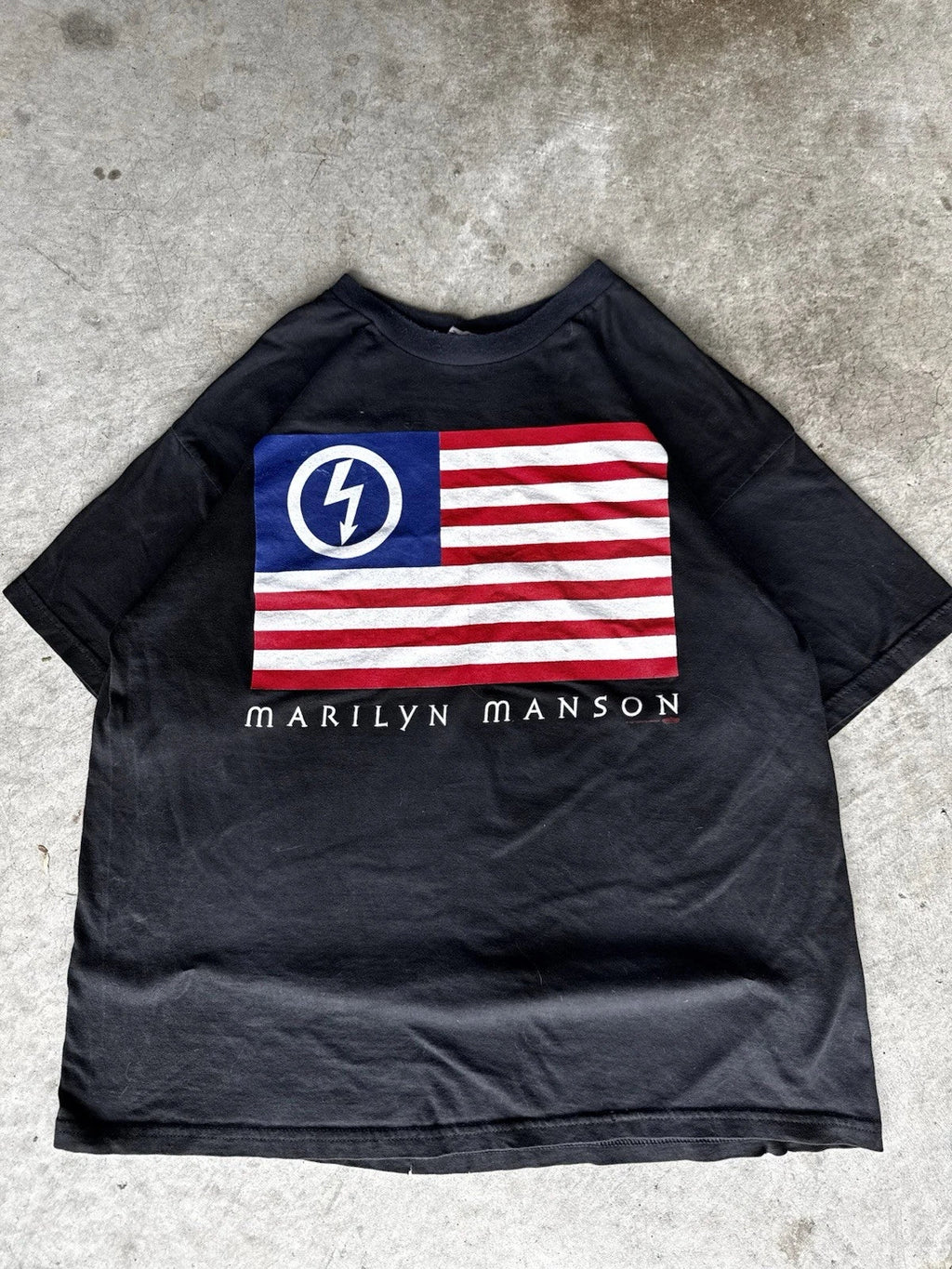 Vintage Marilyn Manson America By Birth Winterland - Adult & Kids T-Shirts, Sweatshirts & Hoodies apparel design preview 1