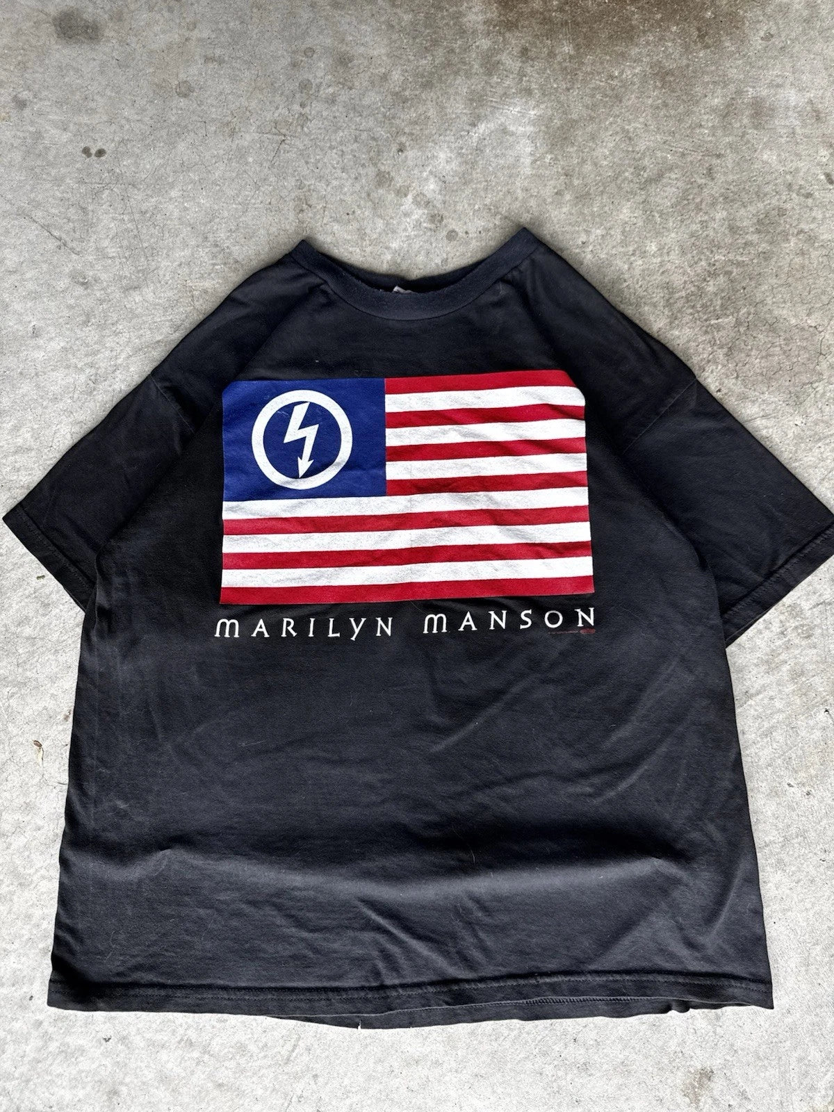 Vintage Marilyn Manson America By Birth Winterland - Adult & Kids T-Shirts, Sweatshirts & Hoodies apparel design preview 1