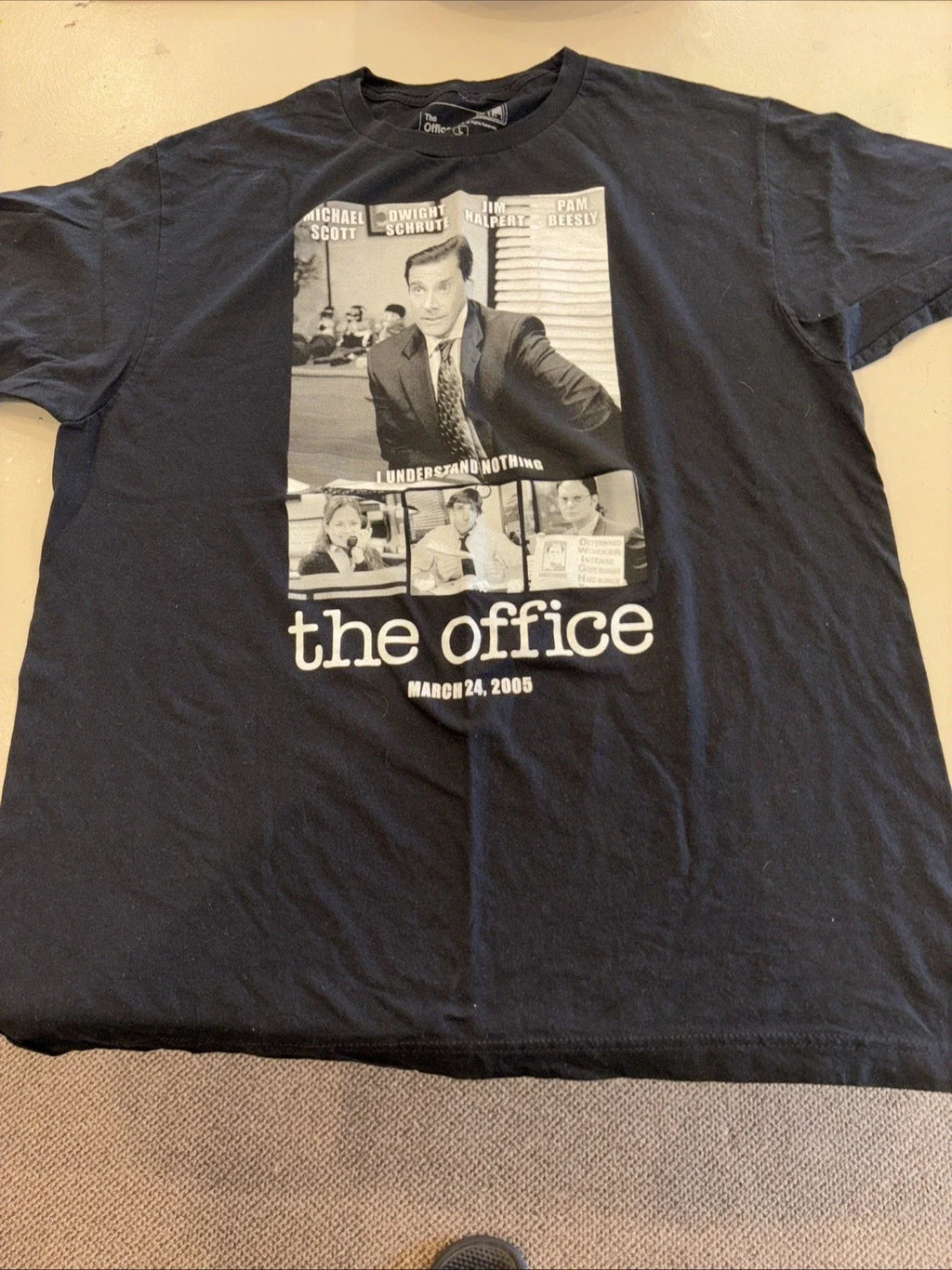 The Office TV Show Premier Date T March 24 2005 Black - Adult & Kids T-Shirts, Sweatshirts & Hoodies apparel design preview 1