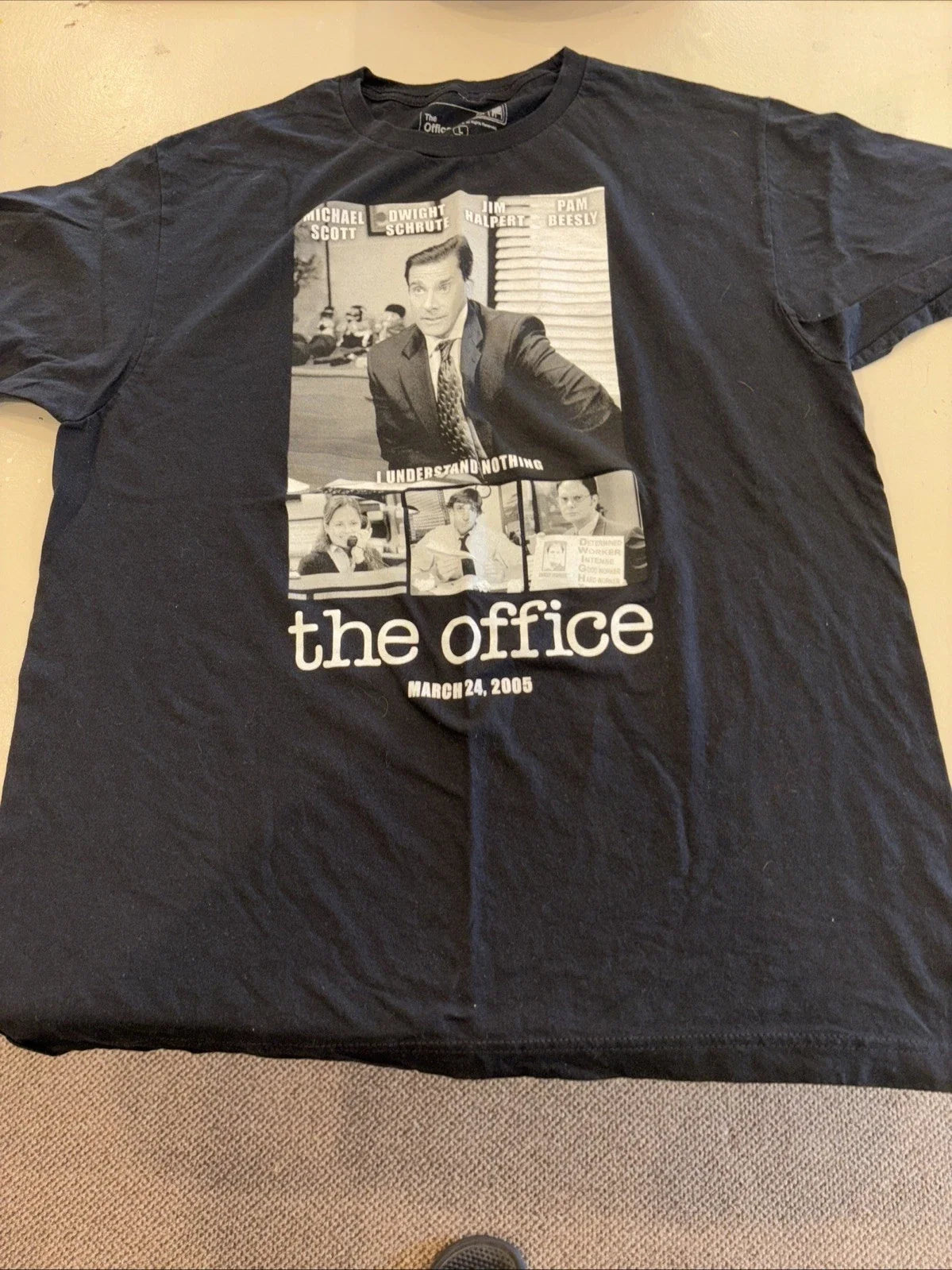 The Office TV Show Premier Date T March 24 2005 Black - Adult & Kids T-Shirts, Sweatshirts & Hoodies apparel design preview 1