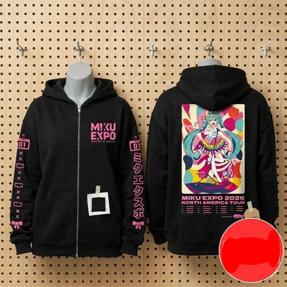 Miku Expo 2026 Merch USA Canada North American Tour - Adult & Kids T-Shirts, Sweatshirts & Hoodies apparel design preview 1