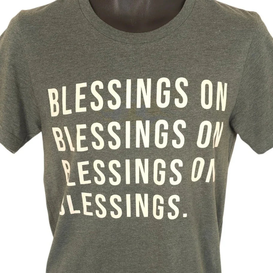 Christian Mens Size Small Green Blessings Ephesians - Adult & Kids T-Shirts, Sweatshirts & Hoodies apparel design preview 1
