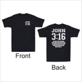 John 3:16 Christian Bible Jesus Faith Front Back - Adult & Kids T-Shirts, Sweatshirts & Hoodies apparel design preview 1
