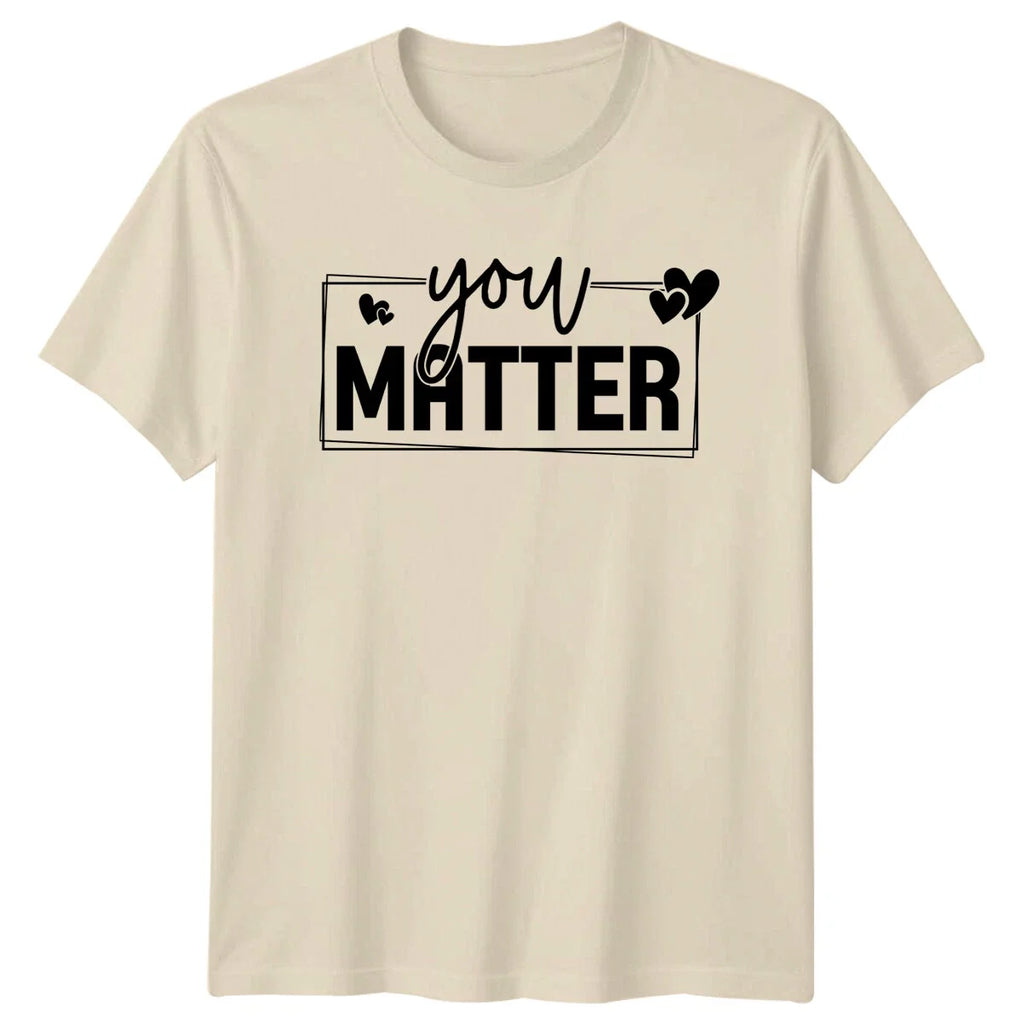 You Matter Heart Boho Slogan Graphic Motivational - Adult & Kids T-Shirts, Sweatshirts & Hoodies apparel design preview 1