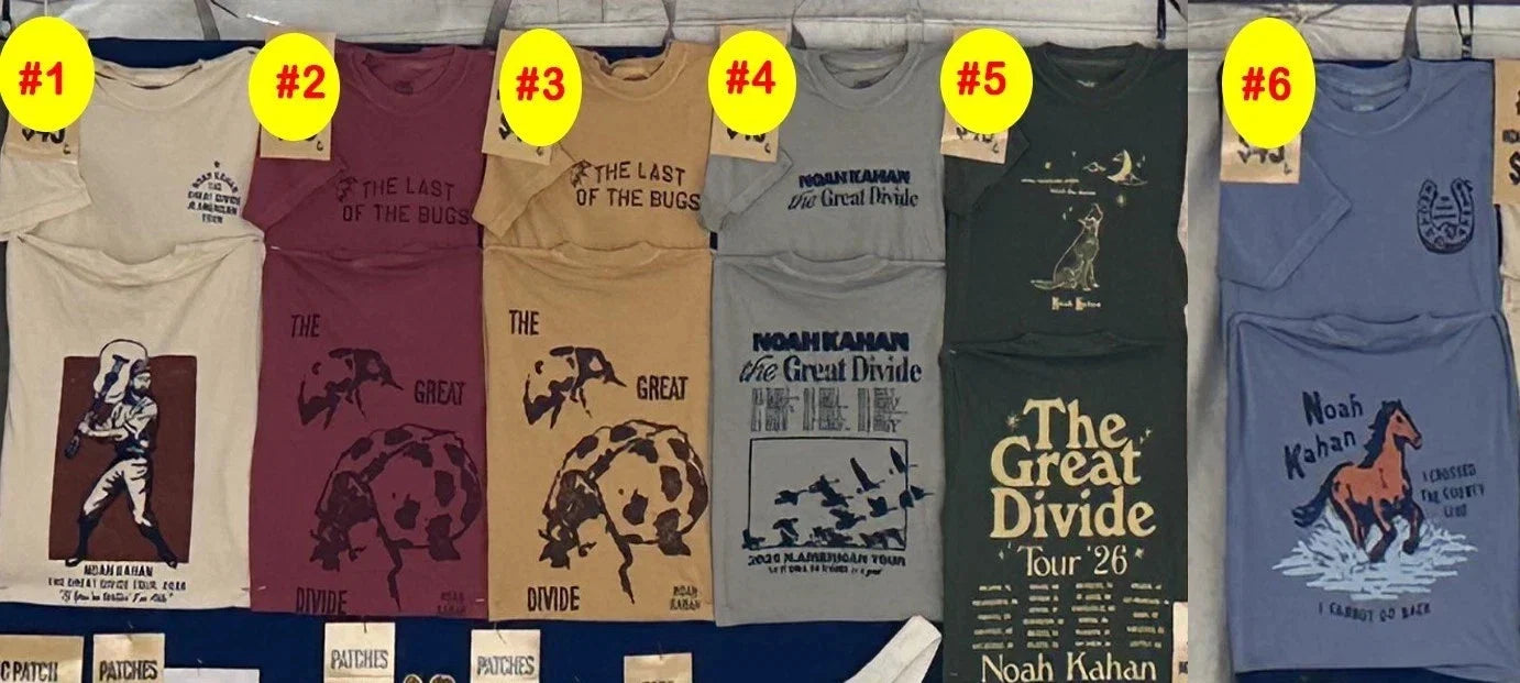 NEW Noah Kahan Merch The Great Divide Tour 2026 - Adult & Kids T-Shirts, Sweatshirts & Hoodies apparel design preview 1