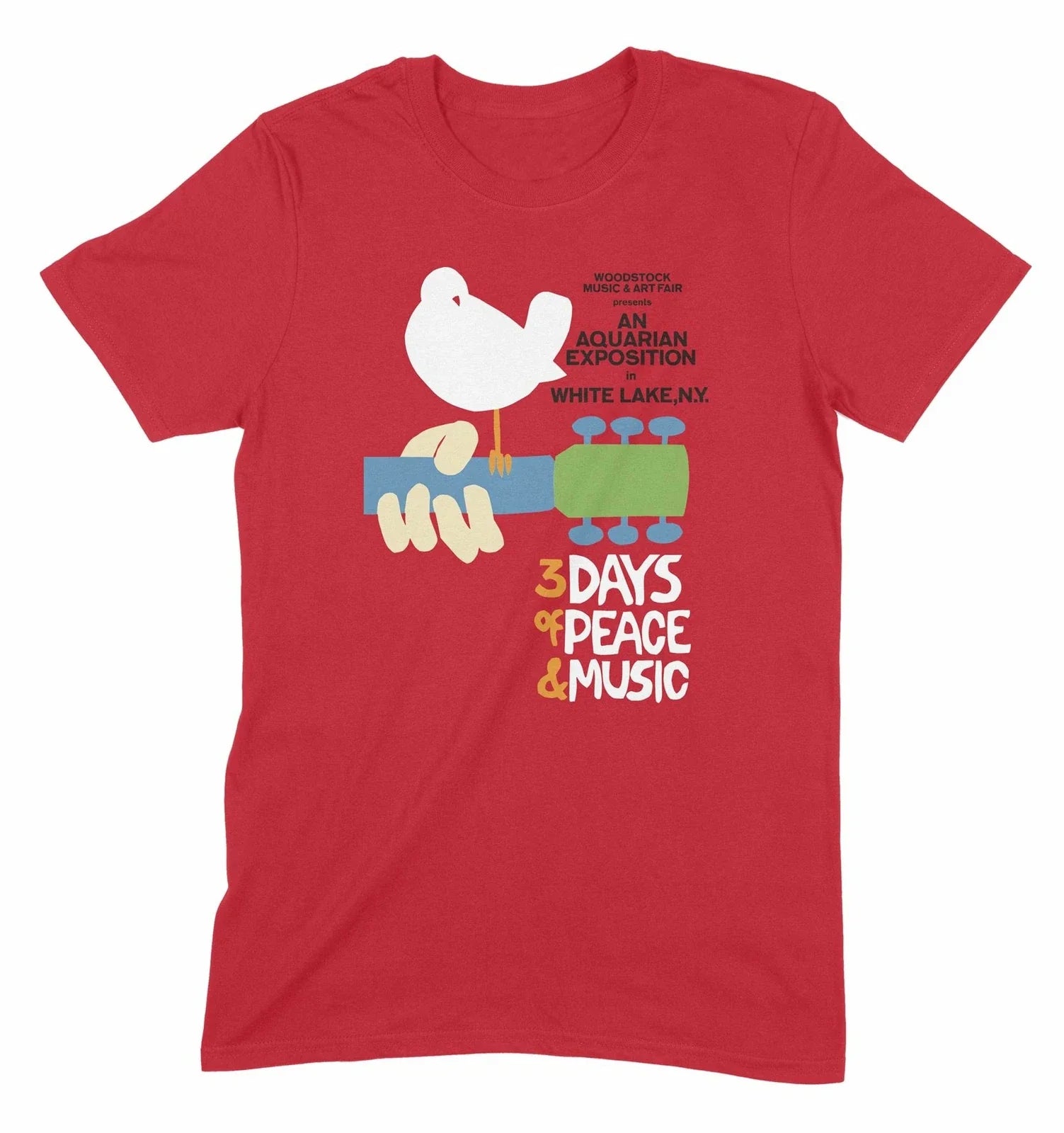 Woodstock Festival Poster Vintage 1960s Hippie - Adult & Kids T-Shirts, Sweatshirts & Hoodies apparel design preview 1