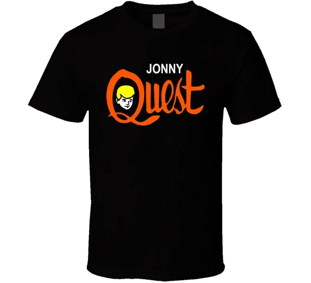Jonny Quest Tv Cartoon Retro Black - Adult & Kids T-Shirts, Sweatshirts & Hoodies apparel design preview 1