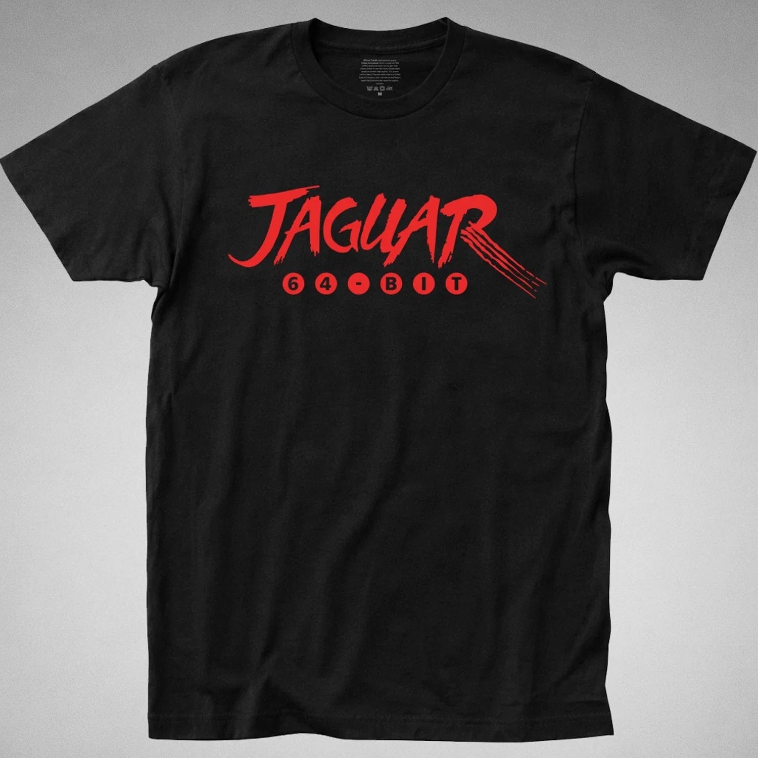 JAGUAR 64 BIT logo atari 90s console retro complete - Adult & Kids T-Shirts, Sweatshirts & Hoodies apparel design preview 1