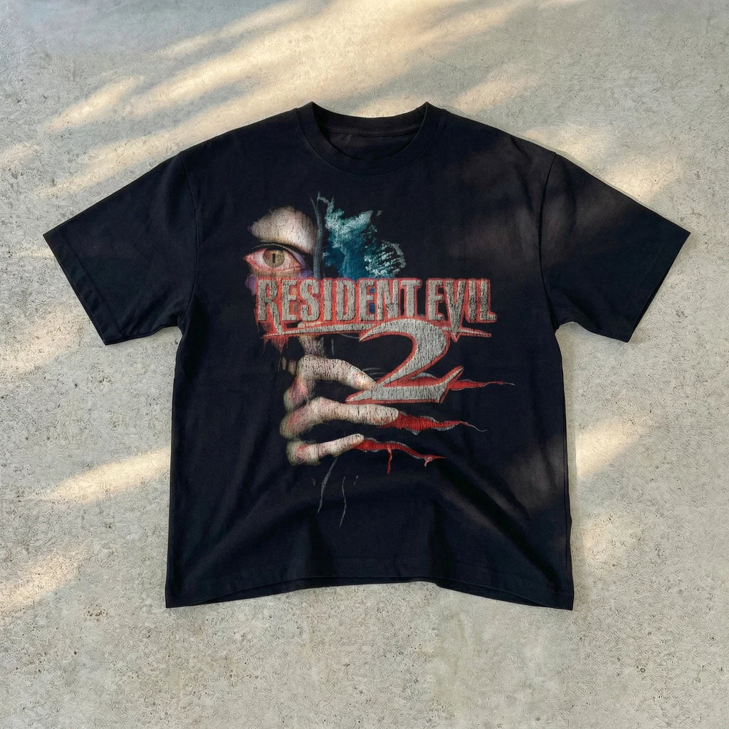 Resident Evil Graphic Horror Game Black Cotton Unisex - Adult & Kids T-Shirts, Sweatshirts & Hoodies apparel design preview 1