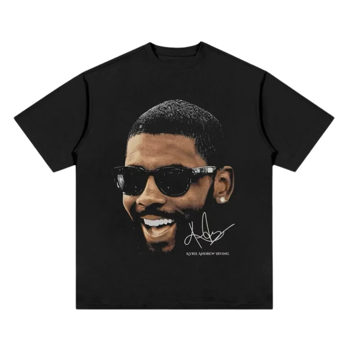 Y2K NBA Kyrie Basketball Graphic Black Cotton - Adult & Kids T-Shirts, Sweatshirts & Hoodies apparel design preview 1