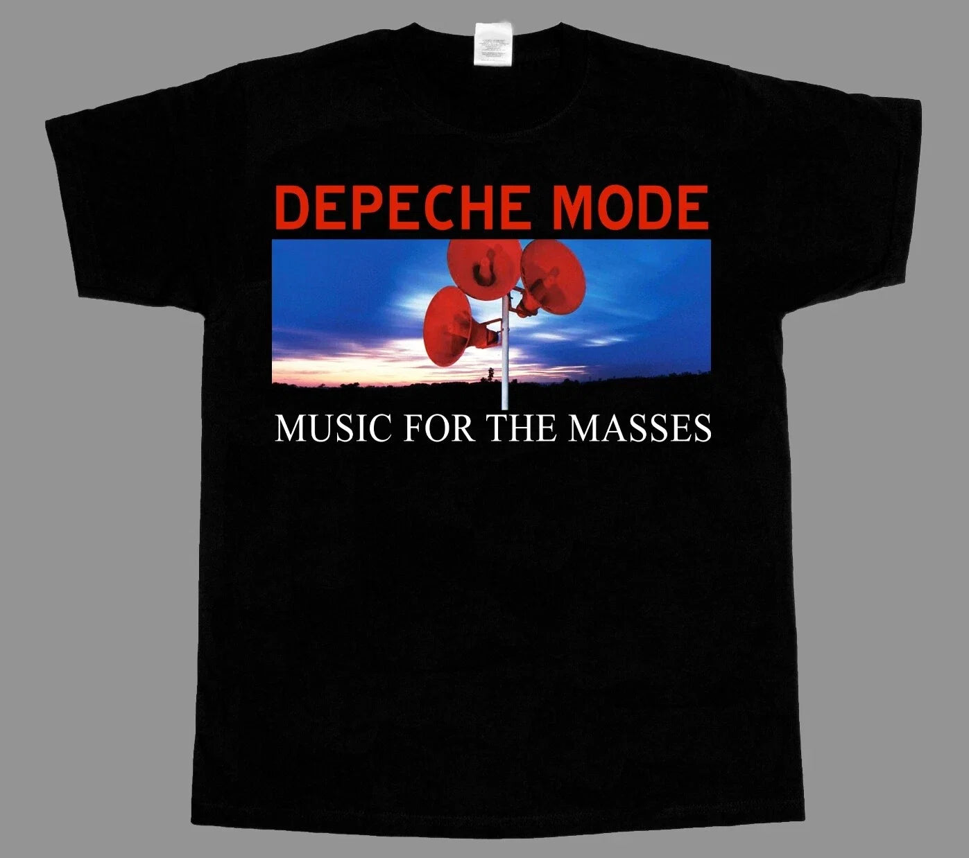 DEPECHE MODE MUSIC FOR THE MASSES SHORT NEW BLACK - Adult & Kids T-Shirts, Sweatshirts & Hoodies apparel design preview 1