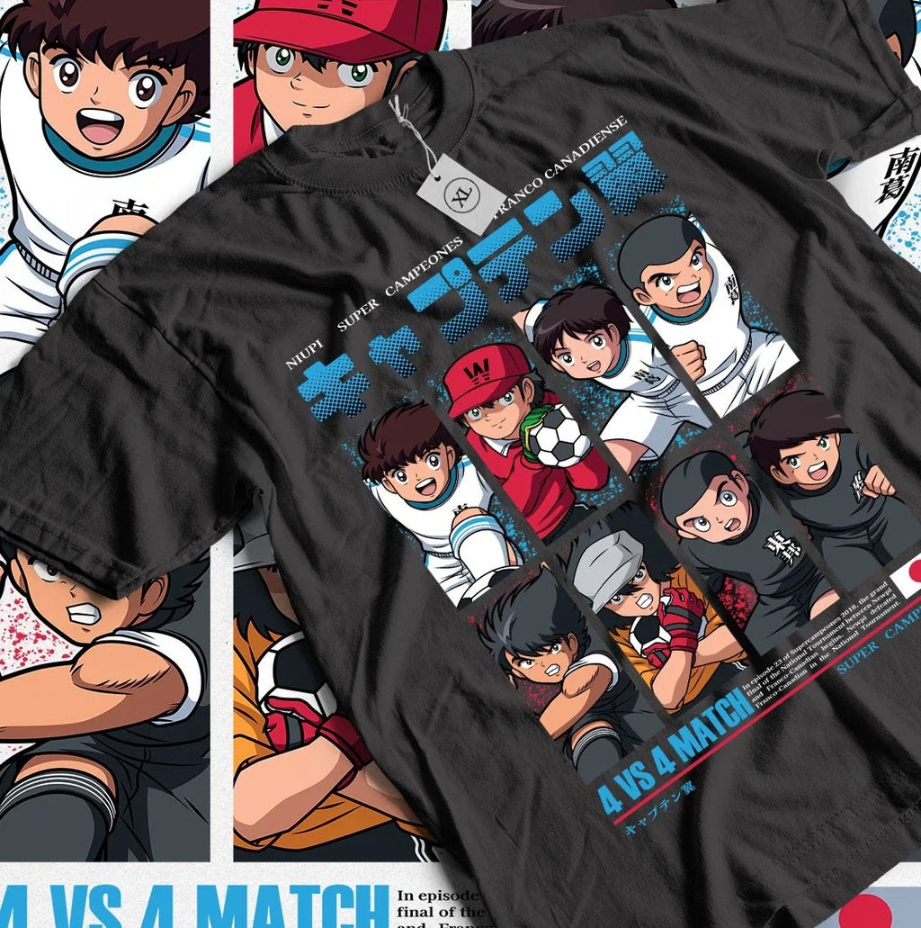 Captain Tsubasa Soccer Manga Japanese Anime Football - Adult & Kids T-Shirts, Sweatshirts & Hoodies apparel design preview 1