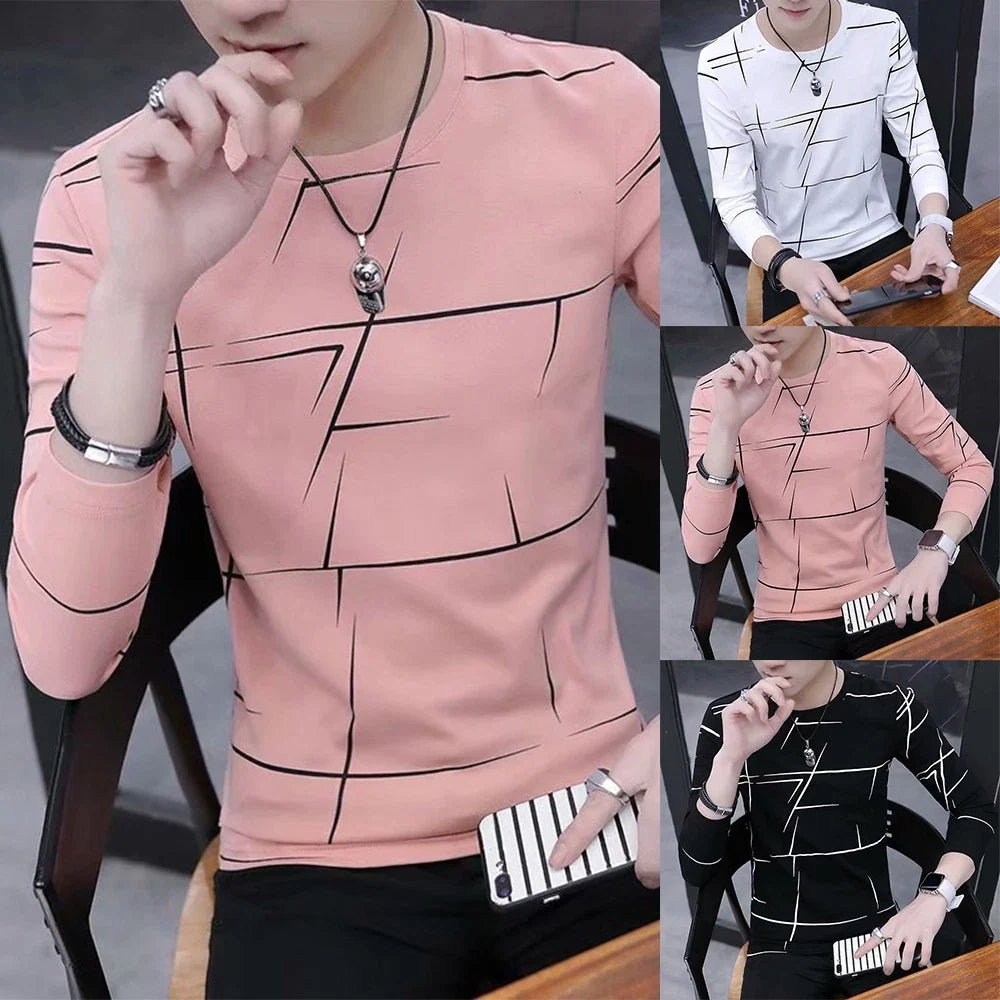 New Men Fashion Teenager 1pcs Bottoming Casual Crew - Adult & Kids T-Shirts, Sweatshirts & Hoodies apparel design preview 1
