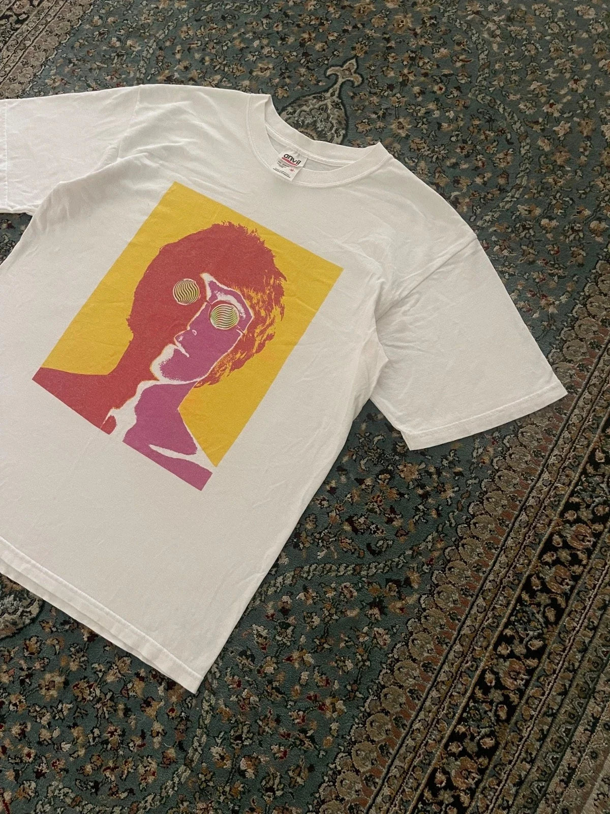 Vintage 90s Pop Art John Lennon Anvil Tag White Size - Adult & Kids T-Shirts, Sweatshirts & Hoodies apparel design preview 1