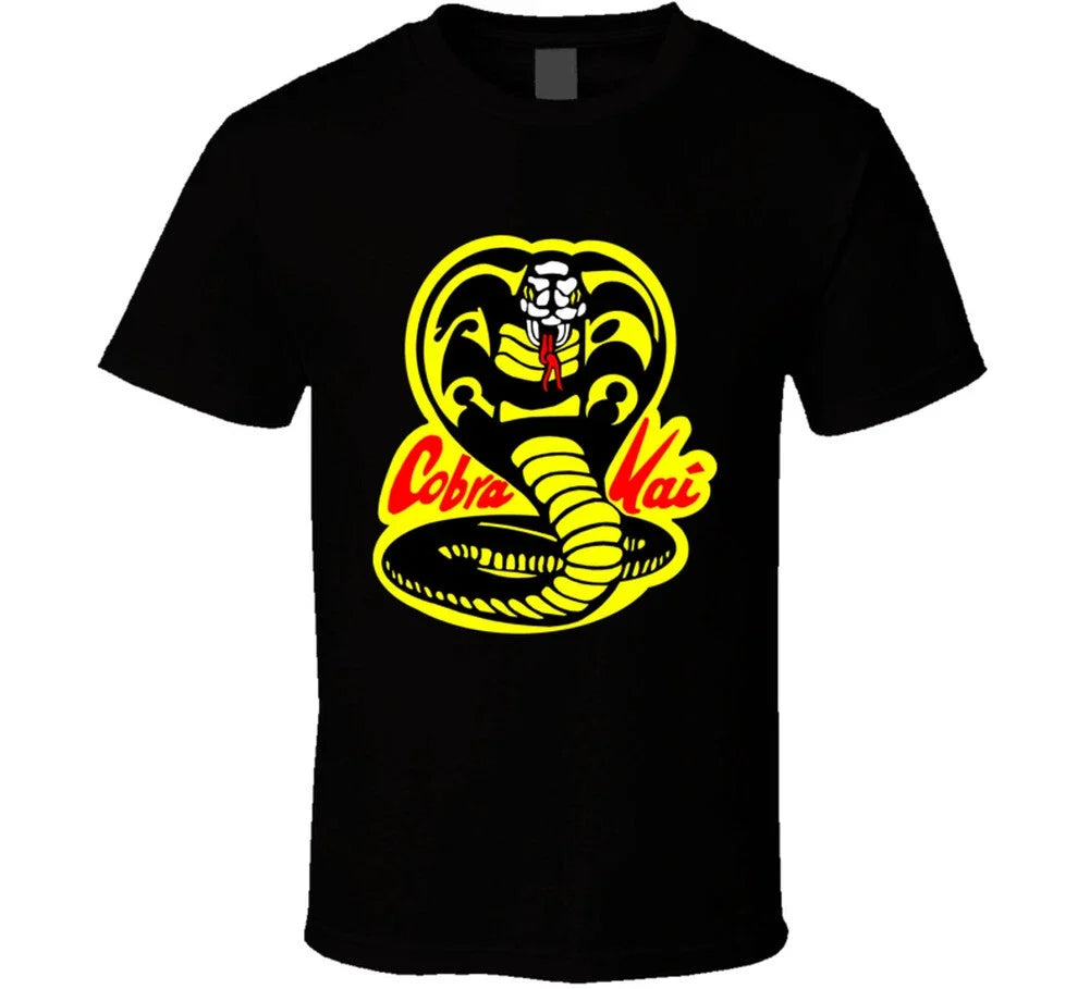 New Snake Cobra Kai No Mercy Strike 80s - Adult & Kids T-Shirts, Sweatshirts & Hoodies apparel design preview 1