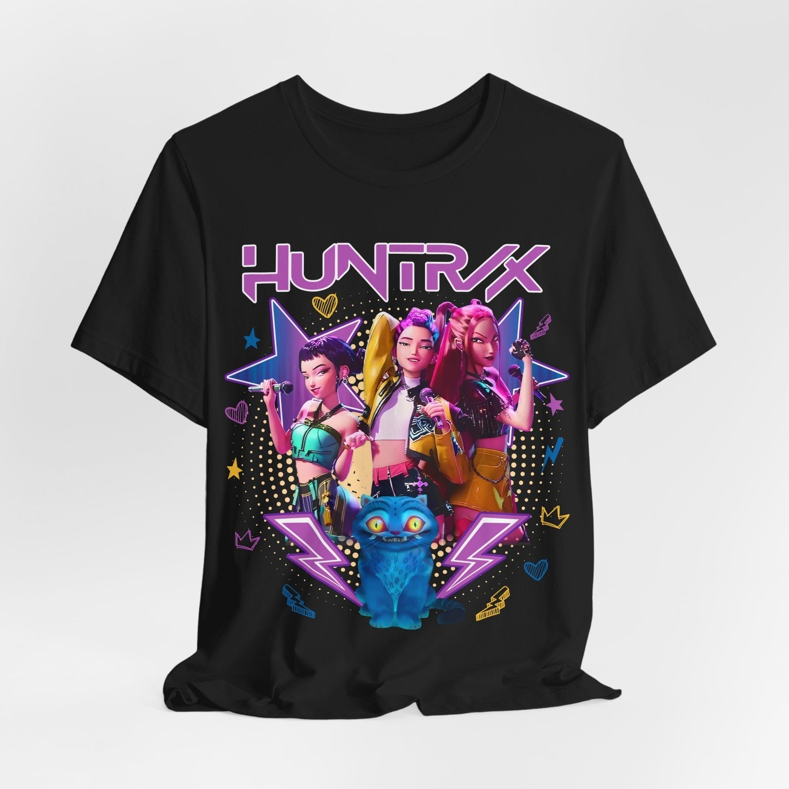 Huntrix Vibrant Graphic for Men and Women, Short - Adult & Kids T-Shirts, Sweatshirts & Hoodies apparel design preview 1