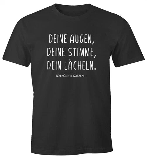 Mens Your Eyes, Voice, Smile Funny Saying - Adult & Kids T-Shirts, Sweatshirts & Hoodies apparel design preview 1