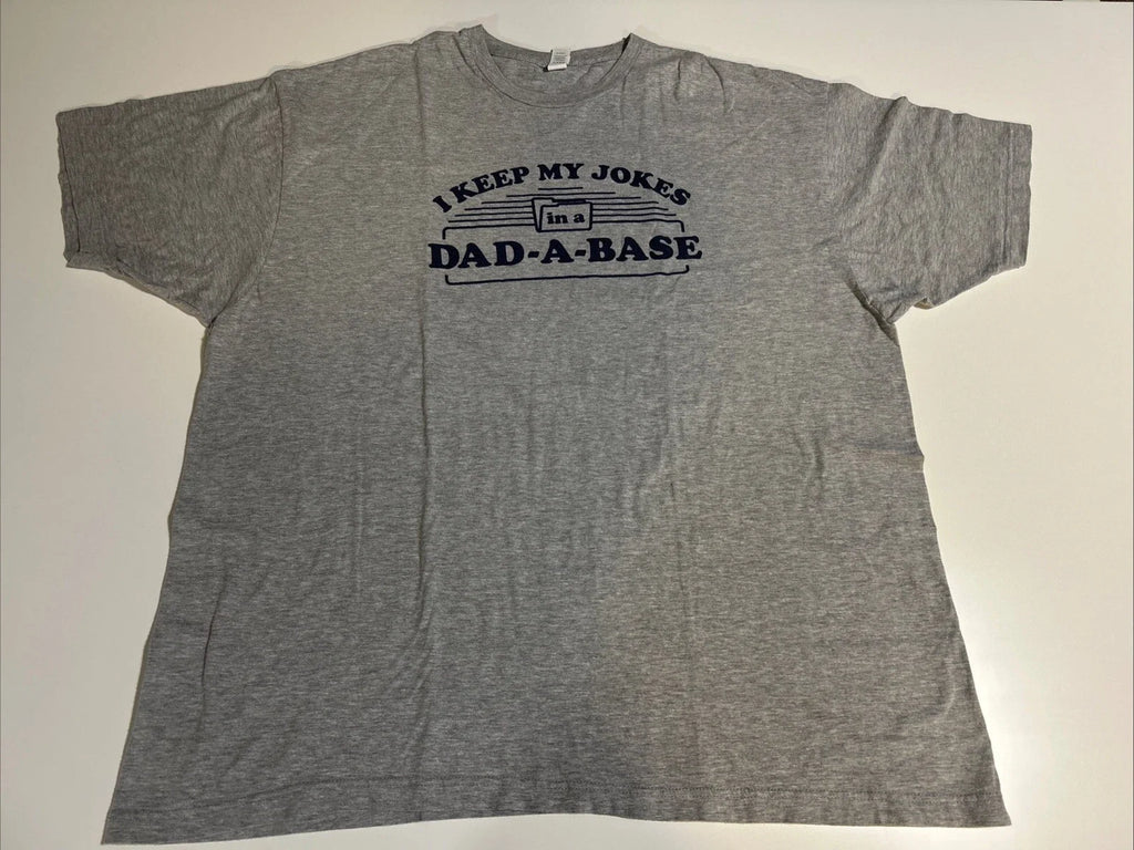 Tultex Men's Grey Dad Jokes Graphic Size XXXL - Adult & Kids T-Shirts, Sweatshirts & Hoodies apparel design preview 1