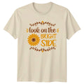 Look On The Bright Side Womens Floral Positivity Gift - Adult & Kids T-Shirts, Sweatshirts & Hoodies apparel design preview 1