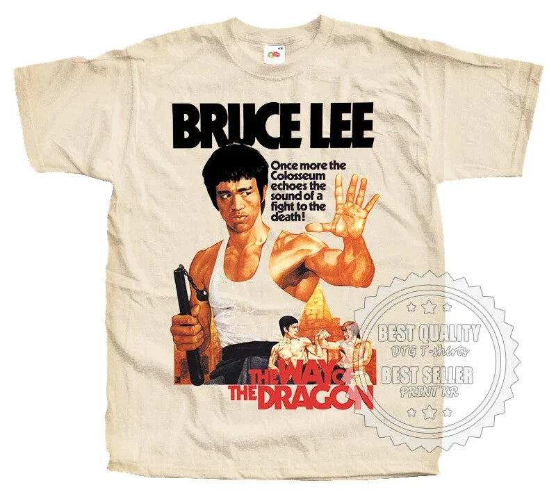 Bruce Lee Way of the Dragon V3 Natural Vintage all - Adult & Kids T-Shirts, Sweatshirts & Hoodies apparel design preview 1